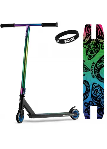 Hulajnoga wyczynowa Soke EVO Street black rainbow
