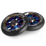 Stunt Scooter Roller 110 mm rainbow - 2 Stück