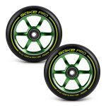 Stunt Scooter Roller 110 mm grün - 2 Stück