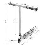 Stunt Scooter Soke PRO street silver